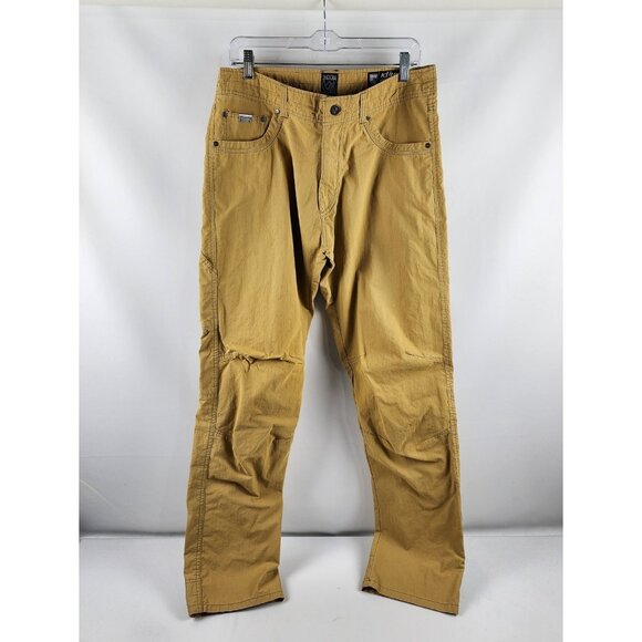KUHL Pants Mens 34x34 Mustard Yellow Revolvr 5-Pocket Pant - Picture 1 of 13